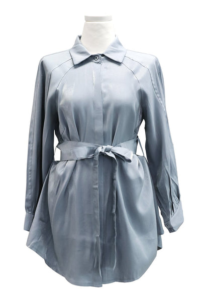 Lily Satin Shirt And Shorts Set