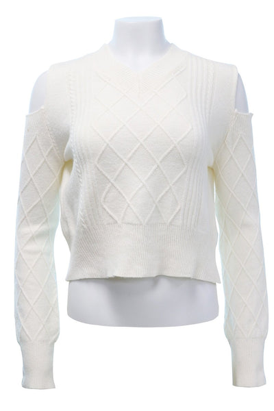 storets.com Isabel Cold Shoulder Knit Jumper