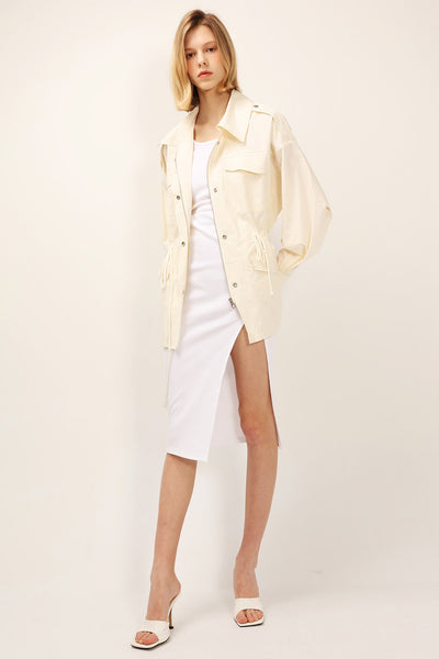 Lana Puff Sleeve Safari Jacket