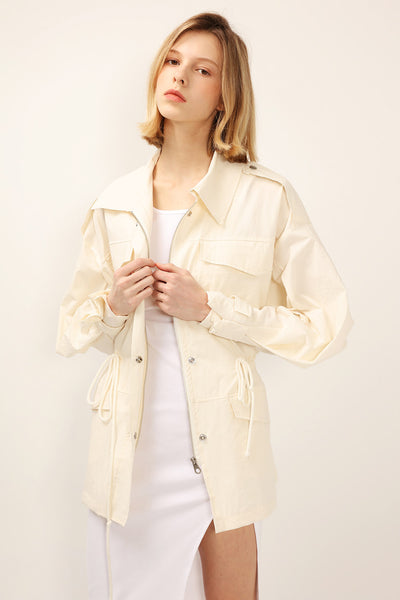 Lana Puff Sleeve Safari Jacket