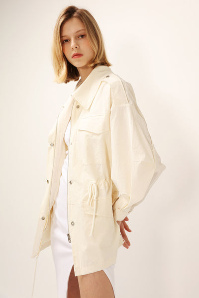 Lana Puff Sleeve Safari Jacket