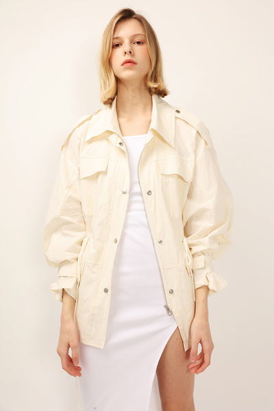 Lana Puff Sleeve Safari Jacket