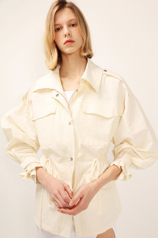 Lana Puff Sleeve Safari Jacket