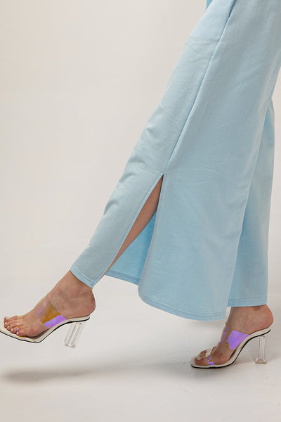 Scarlett Side Slit Wide Pants