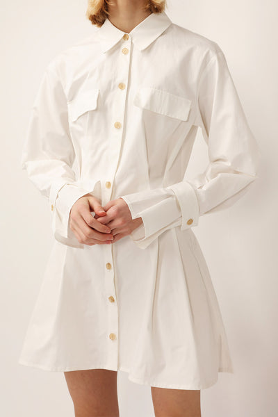 Amelia Pintuck Shirt Dress