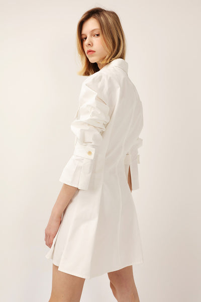 Amelia Pintuck Shirt Dress