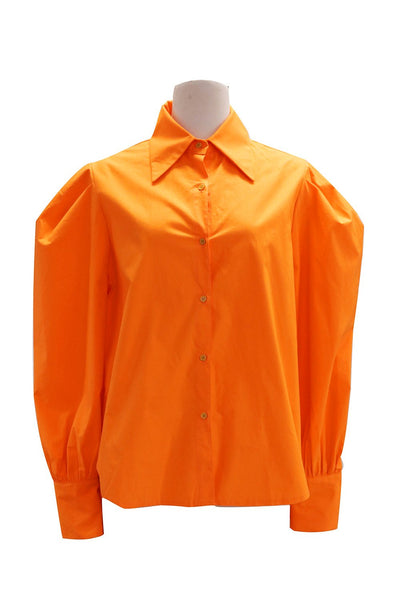 Valerie Ruched Puff Sleeve Shirt