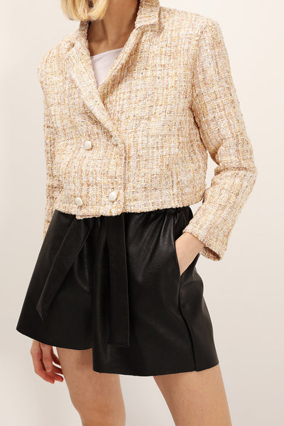 Grace Pearl Button Tweed Jacket