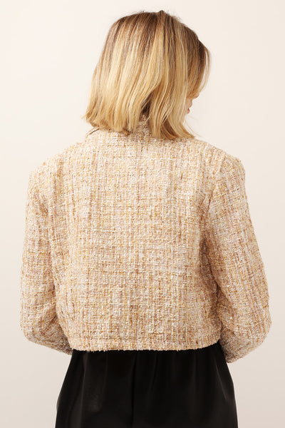 Grace Pearl Button Tweed Jacket