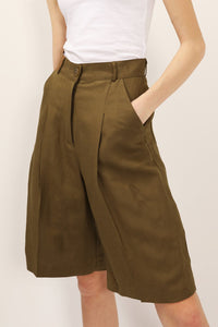 Veronica Pintuck Bermuda Shorts