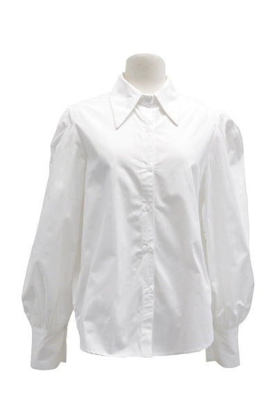 Valerie Ruched Puff Sleeve Shirt