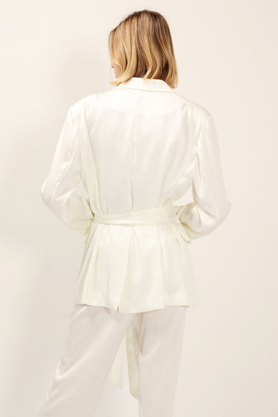 Cassidy Satin Jacket w/Belt