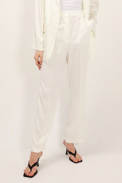 Lena Satin Pintuck Pants