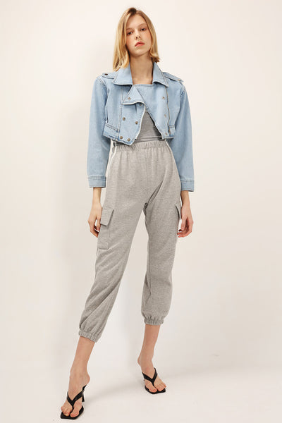 Serena Cropped Denim Jacket