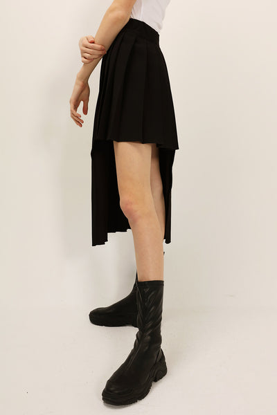 Logan Asymmetric Pleated Skirt