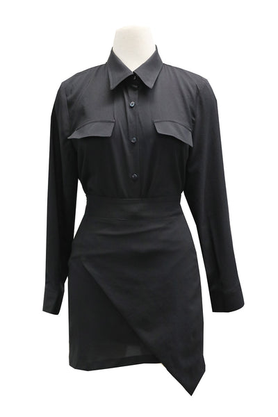 Mila Wrap Effect Shirt Dress