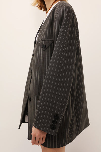 Jessica Pinstripe Jacket