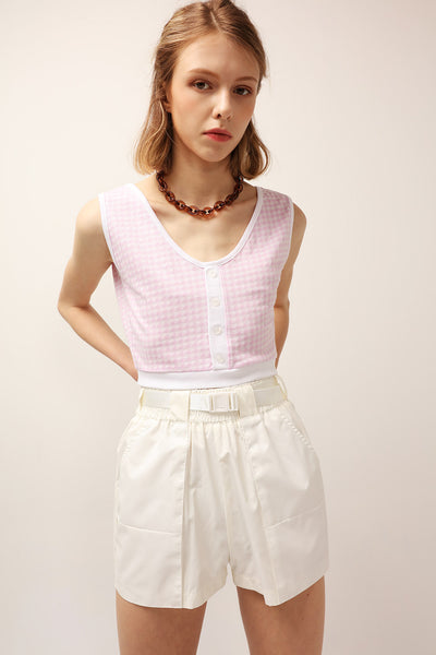 Lucy Gingham Crop Top