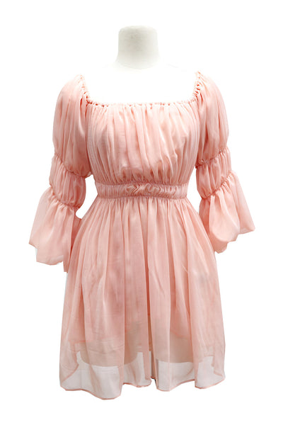 Camila Sheer Smocked Dress