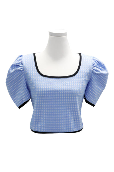 Bella Gingham Cropped Top