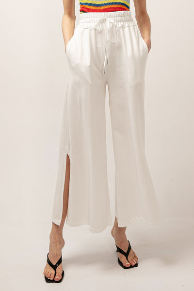 Scarlett Side Slit Wide Pants