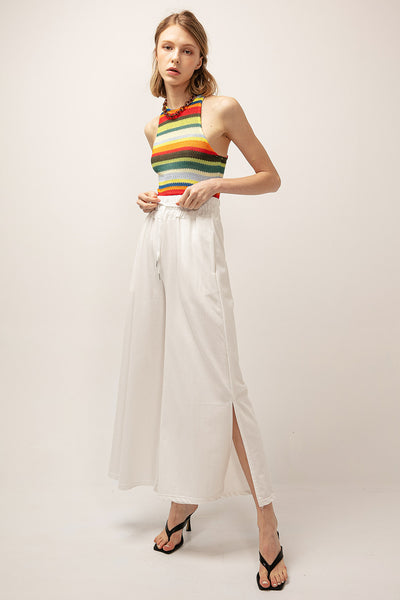 Scarlett Side Slit Wide Pants