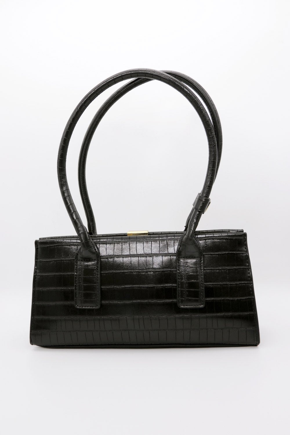 Croc Effect Pleather Tote Bag