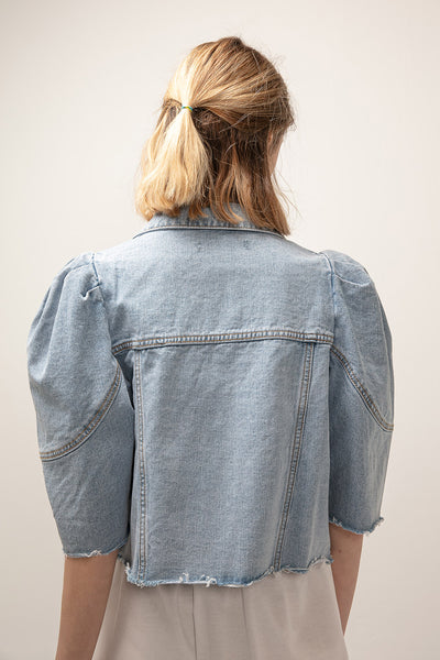 Evelyn Puffed Denim Jacket