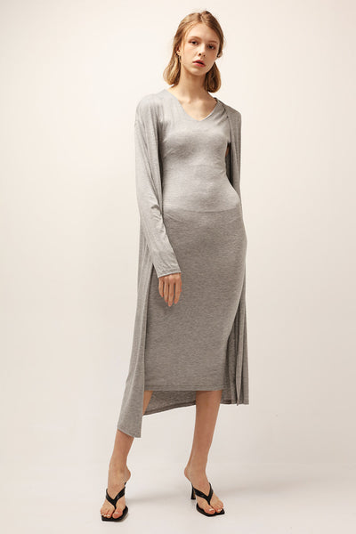 Nevaeh Slouchy Dress And Cardigan Set