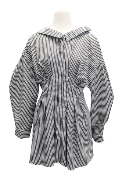 Emily Striped Corset Shirt Dress