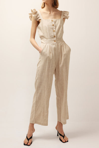 Hailey Ruffle Strap Jump Suit