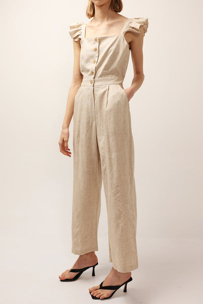 Hailey Ruffle Strap Jump Suit