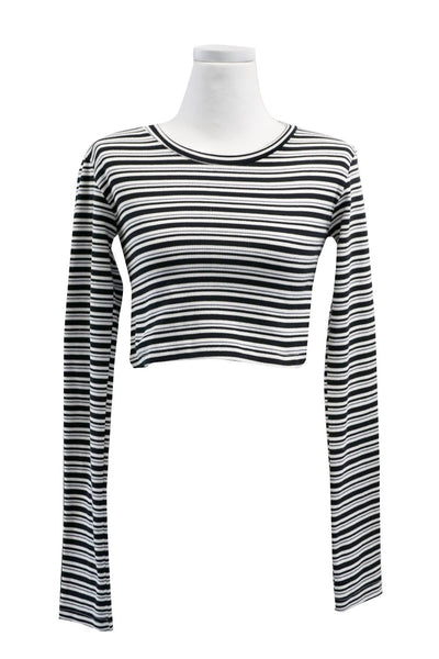 Reagan Striped Cropped T-Shirt