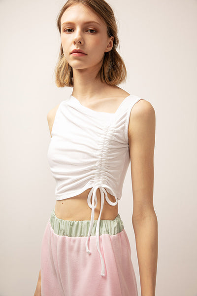 Grace Asymmetric Ruched Top