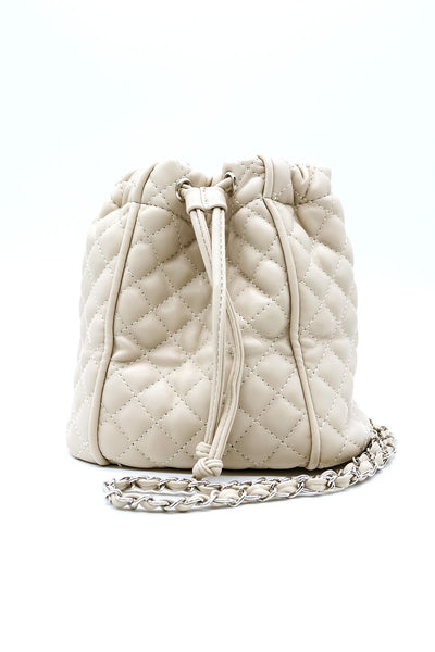 Quilted Chain Bucket Bag