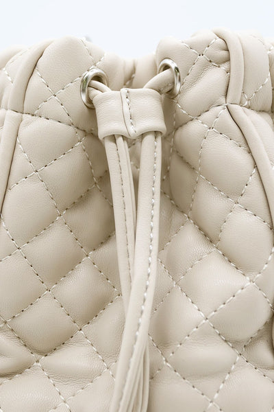 Quilted Chain Bucket Bag