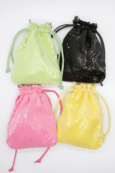 Glitter Mini Bucket Bag