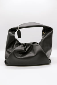 Ruched Detail Pleather Bag