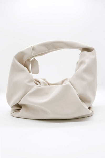 Ruched Detail Pleather Bag