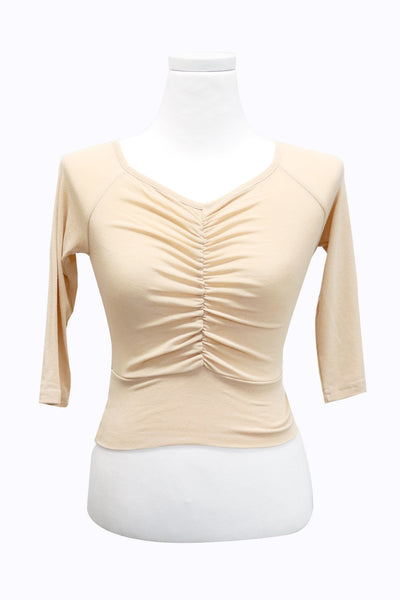 Ellie Ruched Front Cropped Top