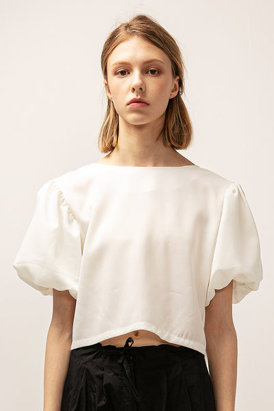 Zoey Eyelet Back Crop Blouse