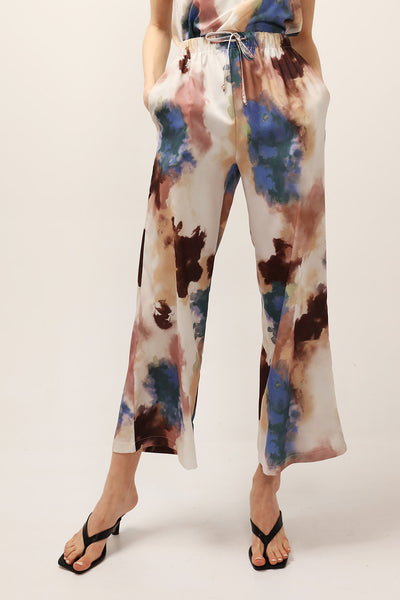 Vivian Marble Print Wide Pants