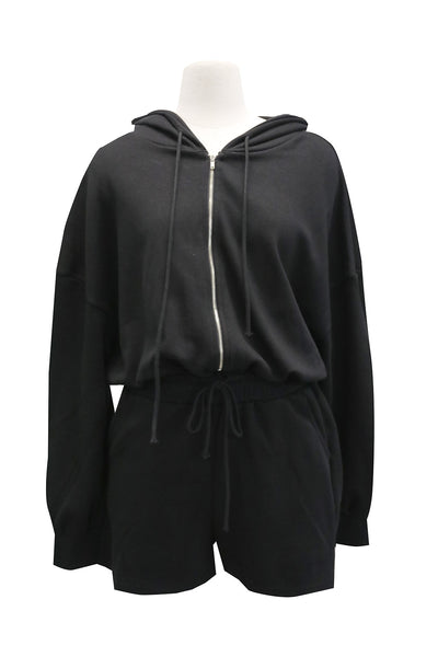 Leslie Zip-Up Hoodie Romper