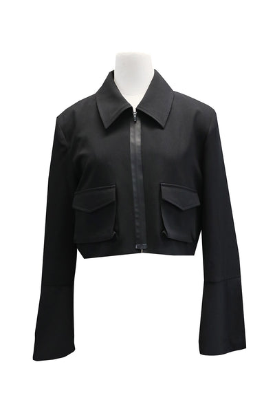 Nina Slit Cuff Cropped Jacket