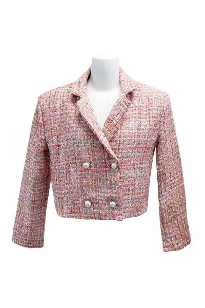 Grace Pearl Button Tweed Jacket