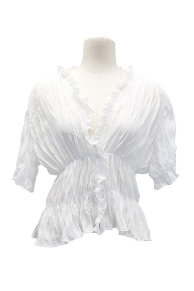 Journey Crinkled Plunge Blouse