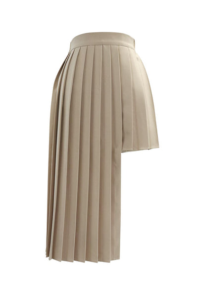 Logan Asymmetric Pleated Skirt