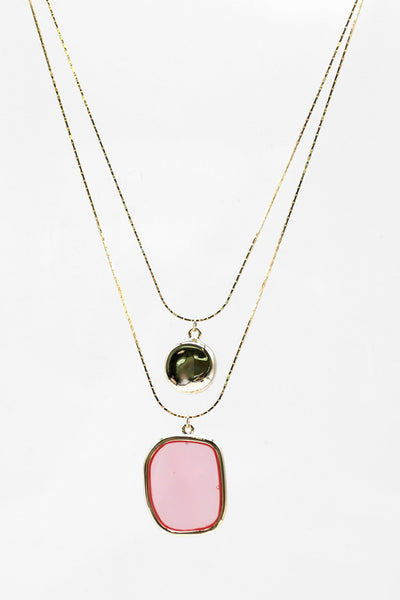 Statement Pendant Layered Necklace