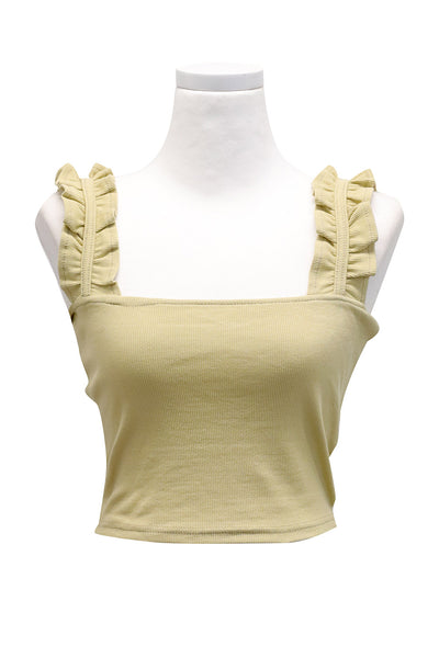 Willow Ruffle Strap Crop Top