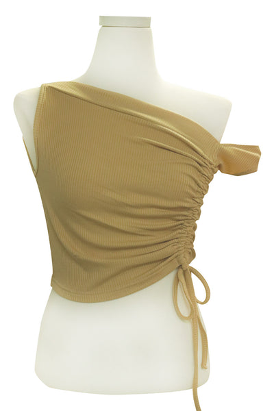 Grace Asymmetric Ruched Top